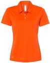 Am image of a Custom Adidas Womens Performance Sport Shirt in Orange!