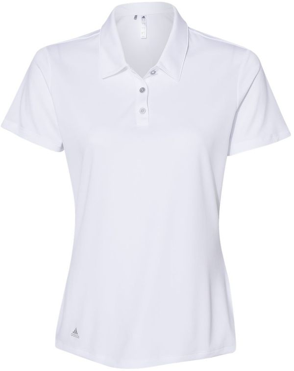 Am image of a Custom Adidas Womens Performance Sport Shirt in White!