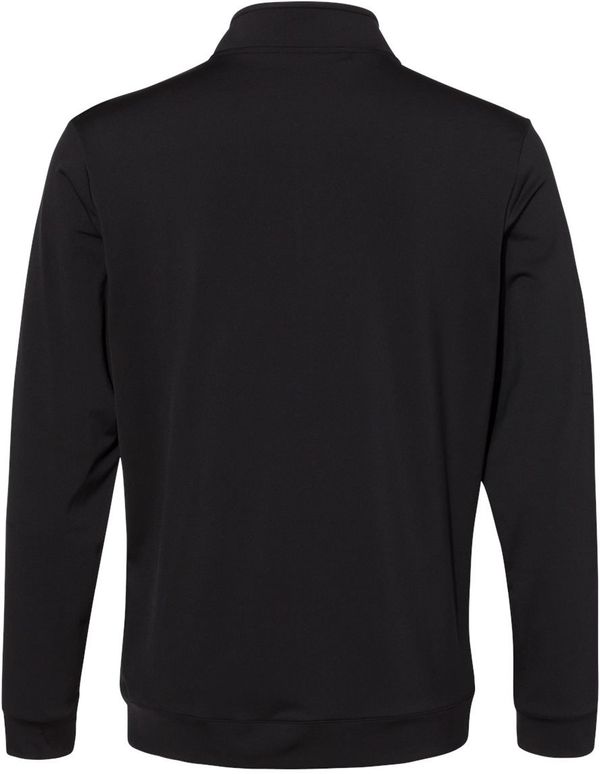 Am image of a Custom Adidas Performance Textured Quarter Zip Pullover in Black!