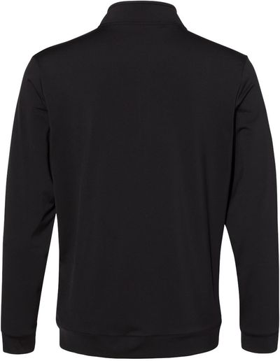 Am image of a Custom Adidas Performance Textured Quarter Zip Pullover in Black!