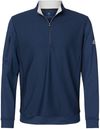 Am image of a Custom Adidas Performance Textured Quarter Zip Pullover in Collegiate Navy!