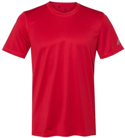 Am image of a Custom Adidas Sport T Shirt in Power Red!