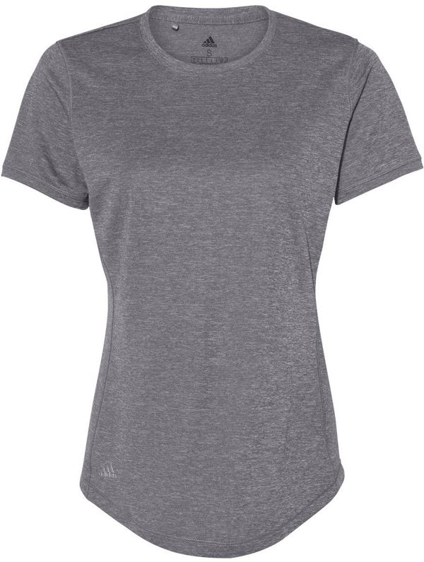 Am image of a Custom Adidas Womens Sport T Shirt in Black Heather!