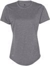 Am image of a Custom Adidas Womens Sport T Shirt in Black Heather!