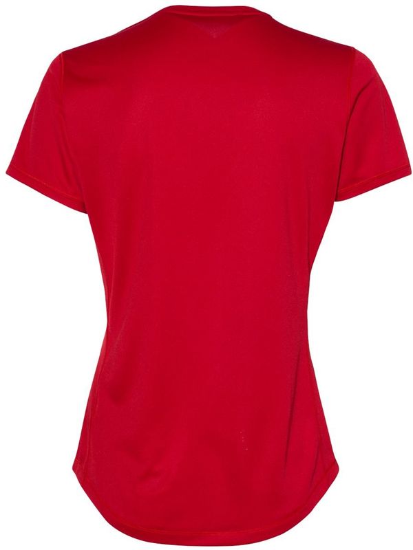 Am image of a Custom Adidas Womens Sport T Shirt in Power Red!