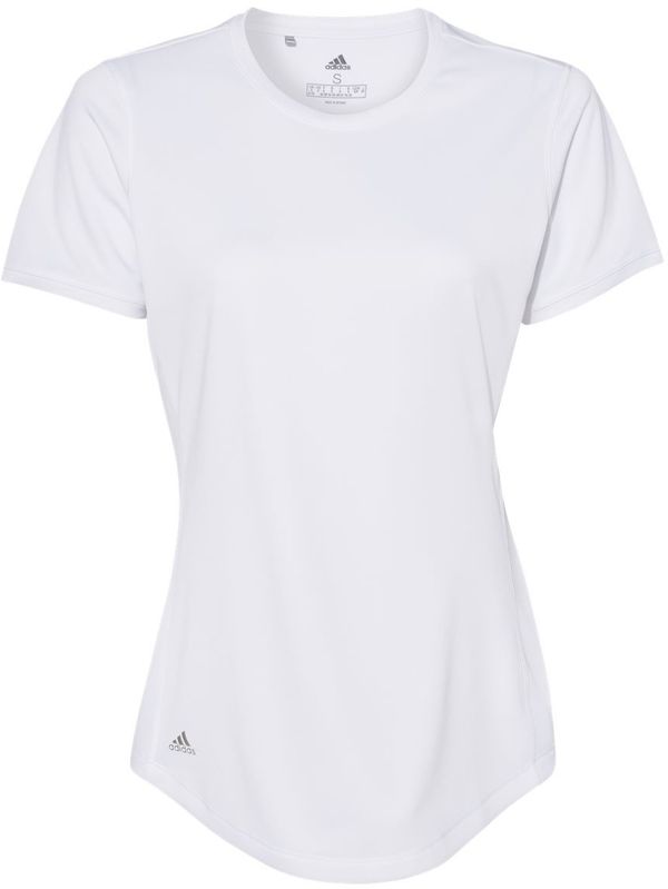 Am image of a Custom Adidas Womens Sport T Shirt in White!