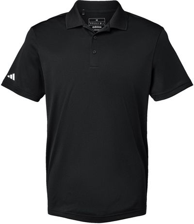 Am image of a Custom Adidas Basic Sport Polo in Black!