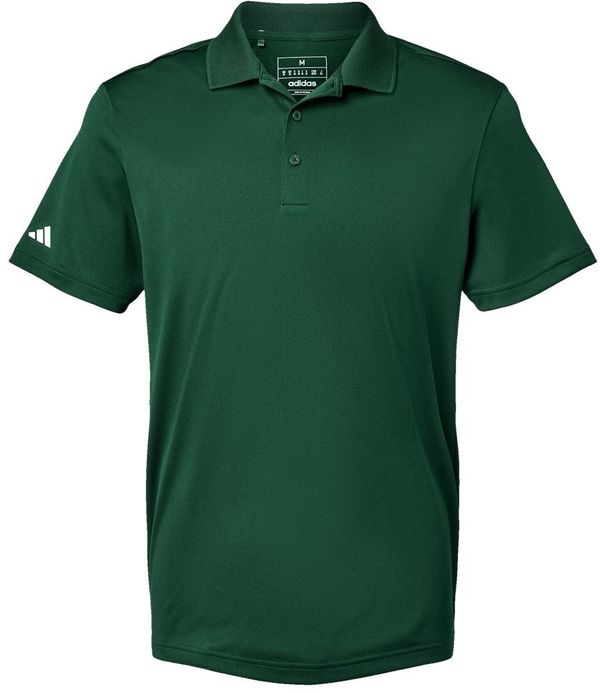 Am image of a Custom Adidas Basic Sport Polo in Collegiate Green!