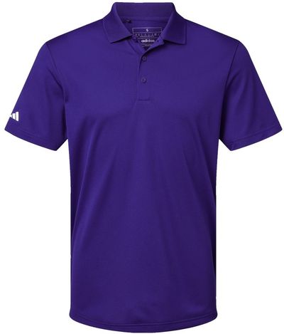 Am image of a Custom Adidas Basic Sport Polo in Collegiate Purple!