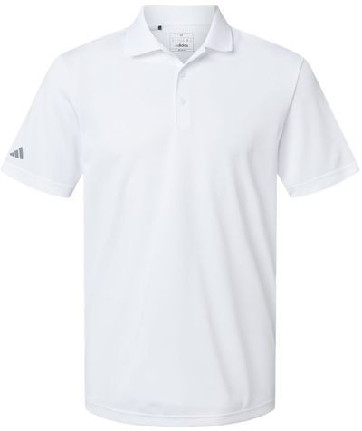 Am image of a Custom Adidas Basic Sport Polo in White!