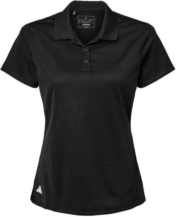 Am image of a Custom Adidas Womens Basic Sport Polo in Black!