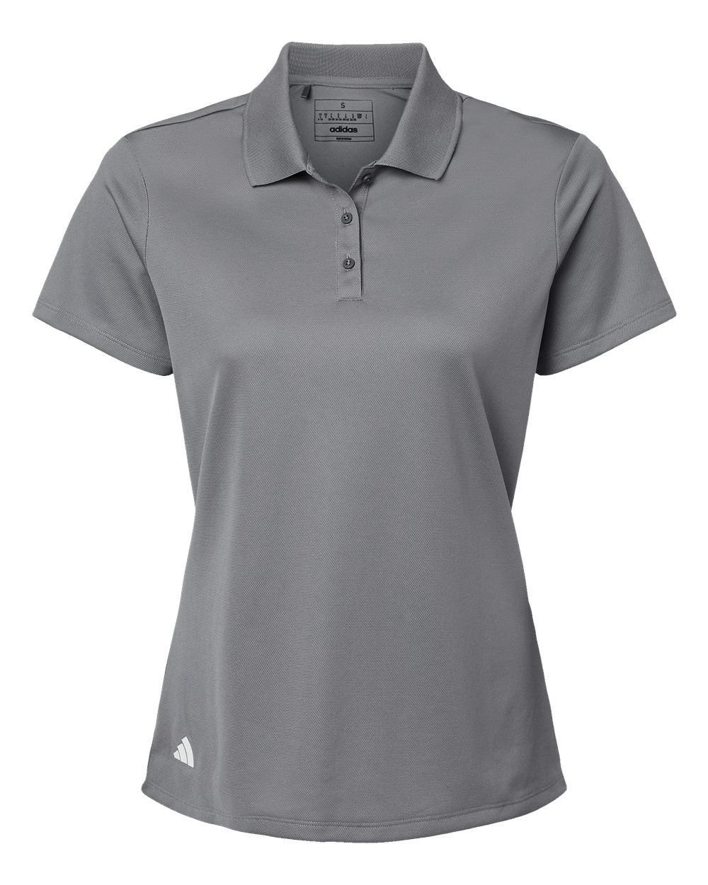 Adidas Womens Basic Sport Polo in Grey Three