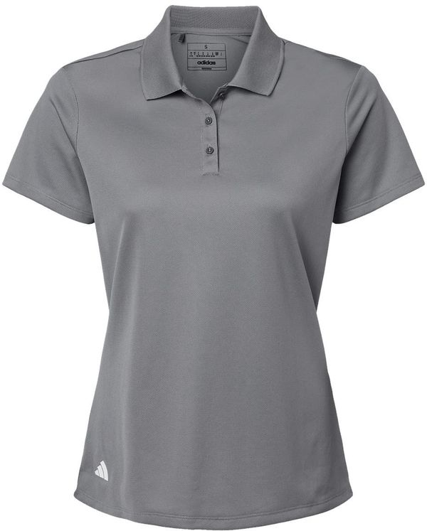 Am image of a Custom Adidas Womens Basic Sport Polo in Grey Three!