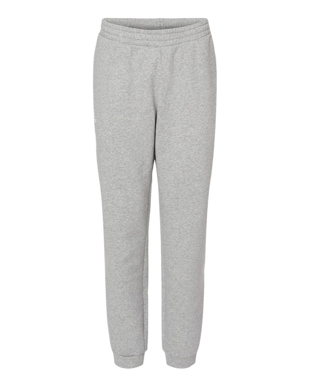 Adidas Fleece Joggers in Grey Heather
