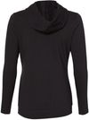 Am image of a Custom Adidas Womens Lightweight Hooded Sweatshirt in Black!