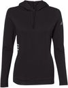 Am image of a Custom Adidas Womens Lightweight Hooded Sweatshirt in Black!