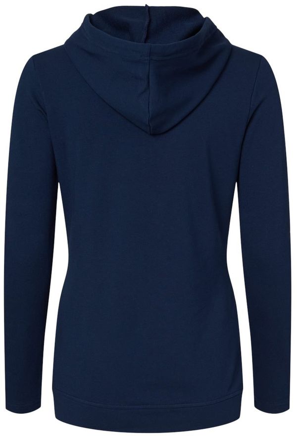 Am image of a Custom Adidas Womens Lightweight Hooded Sweatshirt in Collegiate Navy!