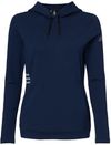 Am image of a Custom Adidas Womens Lightweight Hooded Sweatshirt in Collegiate Navy!