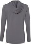 Am image of a Custom Adidas Womens Lightweight Hooded Sweatshirt in Grey Five!