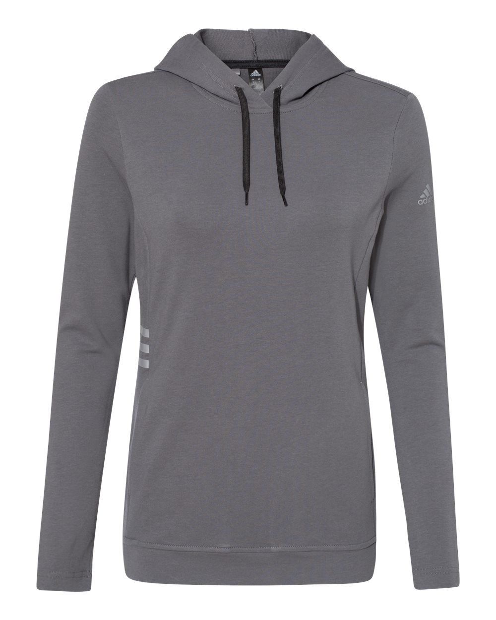 Adidas Womens Lightweight Hooded Sweatshirt in Grey Five