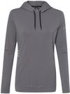 Am image of a Custom Adidas Womens Lightweight Hooded Sweatshirt in Grey Five!