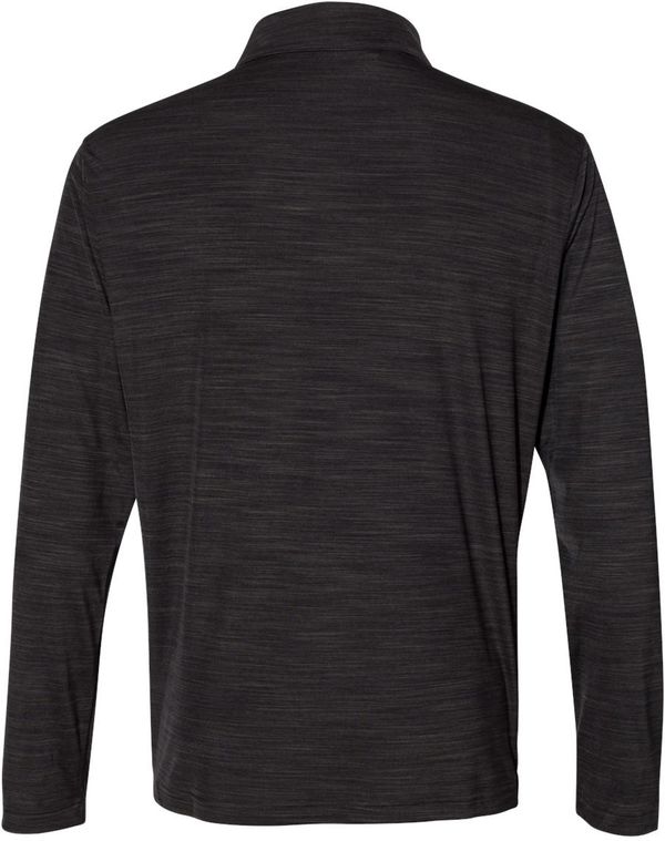 Am image of a Custom Adidas Lightweight Melange Quarter Zip Pullover in Black Melange!