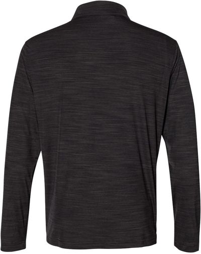 Am image of a Custom Adidas Lightweight Melange Quarter Zip Pullover in Black Melange!