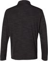 Am image of a Custom Adidas Lightweight Melange Quarter Zip Pullover in Black Melange!