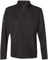 Am image of a Custom Adidas Lightweight Melange Quarter Zip Pullover in Black Melange!