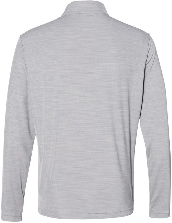 Am image of a Custom Adidas Lightweight Melange Quarter Zip Pullover in Mid Grey Melange!