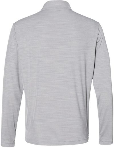 Am image of a Custom Adidas Lightweight Melange Quarter Zip Pullover in Mid Grey Melange!
