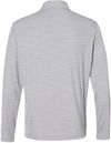 Am image of a Custom Adidas Lightweight Melange Quarter Zip Pullover in Mid Grey Melange!