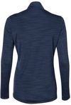 Am image of a Custom Adidas Womens Lightweight Melange Quarter Zip Pullover in Collegiate Navy Melange!