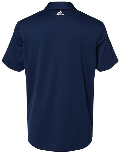 Am image of a Custom Adidas Floating 3 Stripes Polo in Team Navy Blue/White!