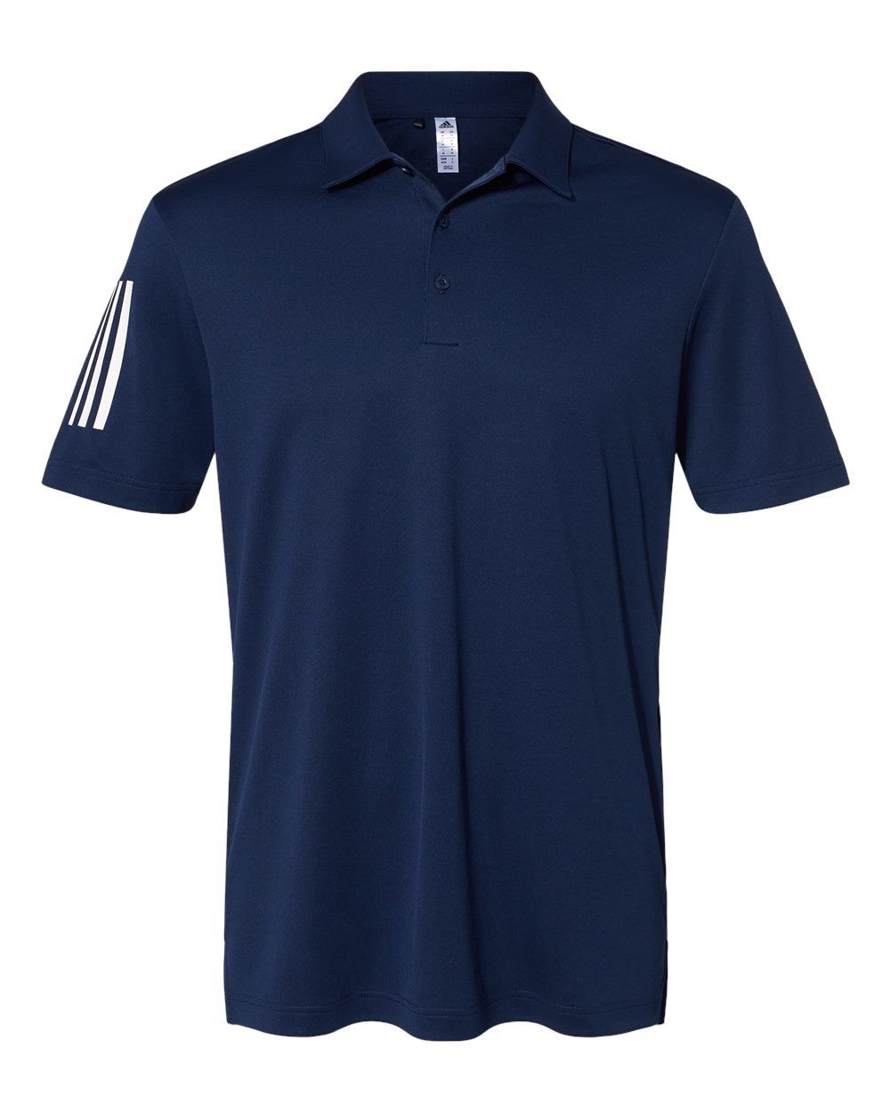 Adidas Floating 3 Stripes Polo in Team Navy Blue/White