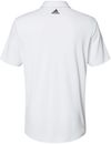 Am image of a Custom Adidas Floating 3 Stripes Polo in White/Black!