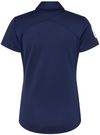 Am image of a Custom Adidas Women's Floating 3 Stripes Polo in Team Navy Blue/White!