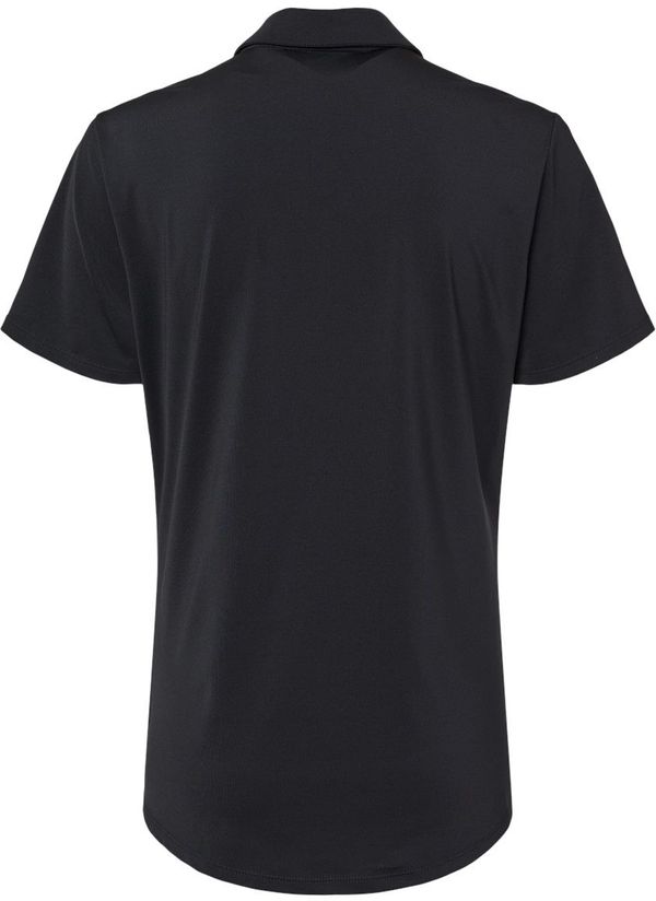 Am image of a Custom Adidas Women's Ultimate Solid Polo in Black!