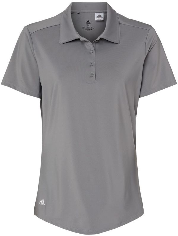 Am image of a Custom Adidas Women's Ultimate Solid Polo in Grey Three!