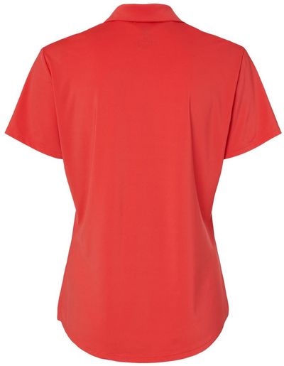 Am image of a Custom Adidas Women's Ultimate Solid Polo in Real Coral!