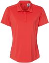 Am image of a Custom Adidas Women's Ultimate Solid Polo in Real Coral!