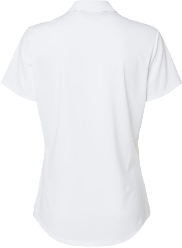 Am image of a Custom Adidas Women's Ultimate Solid Polo in White!