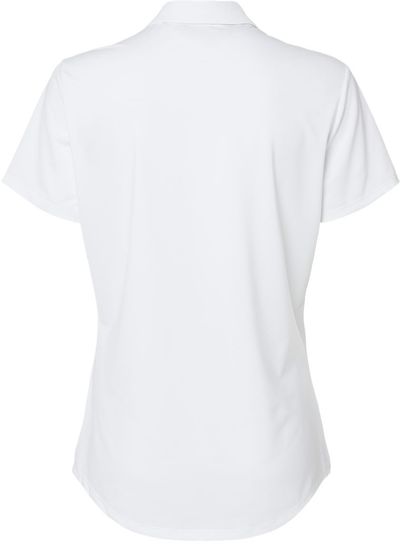 Am image of a Custom Adidas Women's Ultimate Solid Polo in White!