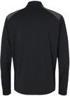 Am image of a Custom Adidas Shoulder Stripe Quarter Zip Pullover in Black!