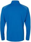 Am image of a Custom Adidas Shoulder Stripe Quarter Zip Pullover in Glory Blue!