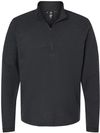 Am image of a Custom Adidas 3 Stripes Quarter Zip Sweater in Black Melange!