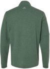 Am image of a Custom Adidas 3 Stripes Quarter Zip Sweater in Green Oxide Melange!