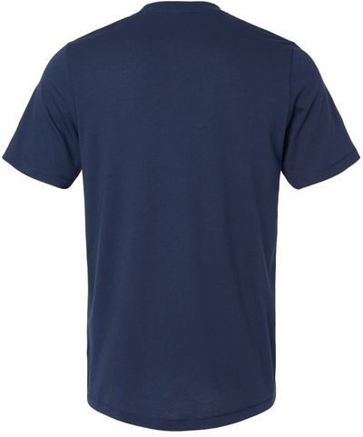 Am image of a Custom Adidas Blended TShirt in Collegiate Navy!