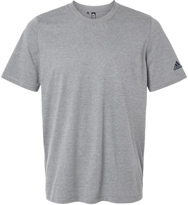 Am image of a Custom Adidas Blended TShirt in Medium Grey Heather!