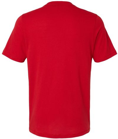 Am image of a Custom Adidas Blended TShirt in Power Red!